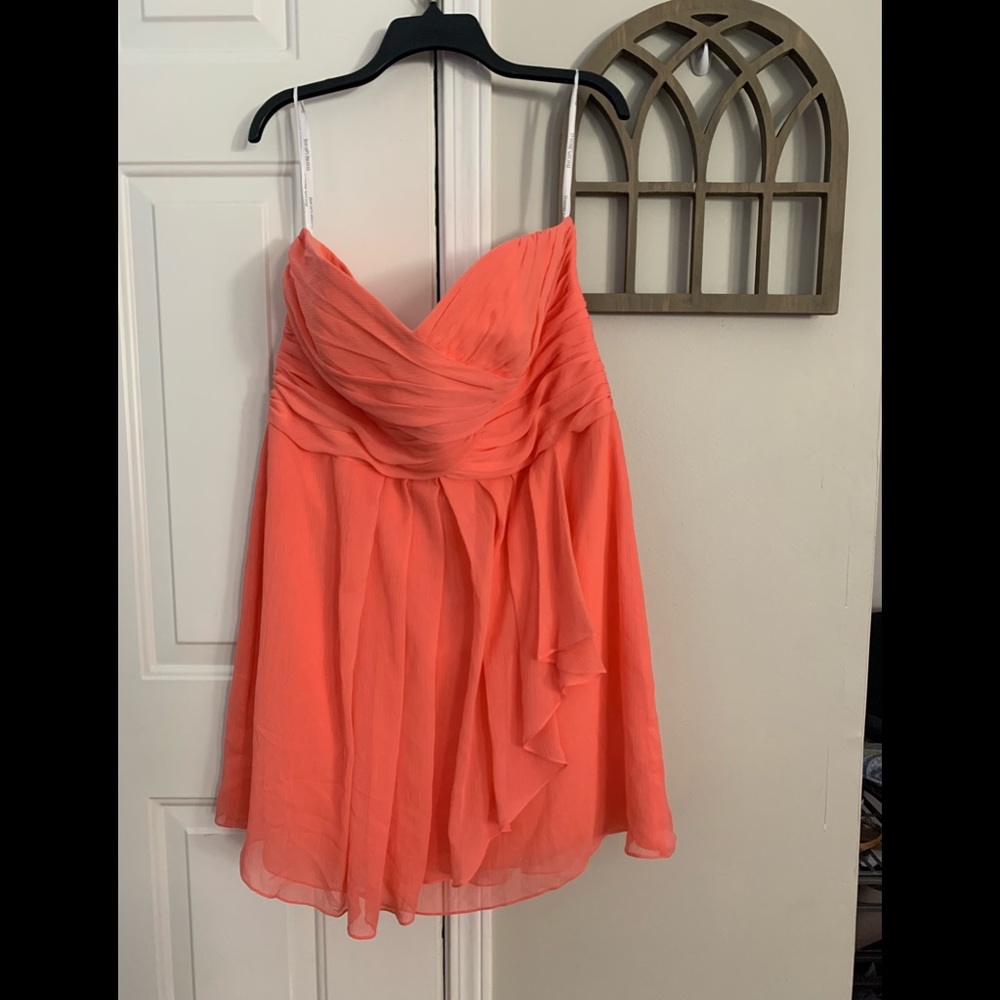 David’s Bridal Coral Dress